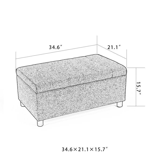 Wade Logan® Flip Top Storage Bench & Reviews Wayfair